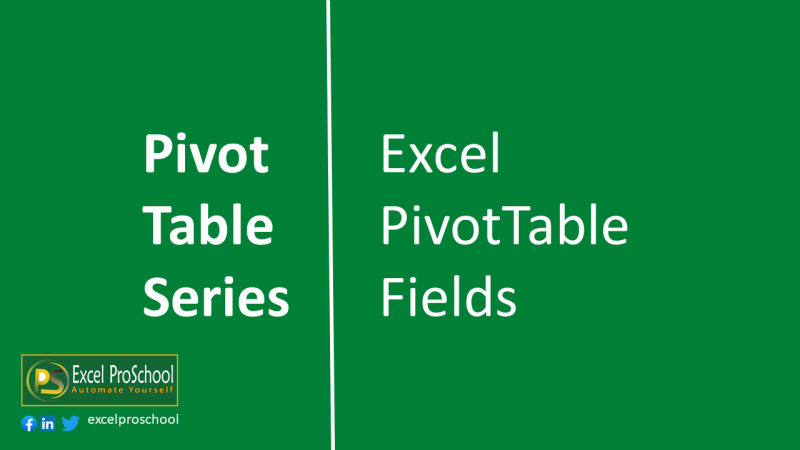 Microsoft Excel Pivottable - Beginner To Advanced - Excel Pro School